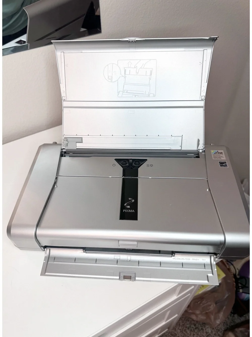 Canon PIXMA iP100 Mobile Inkjet Color and Black Printer with Power Cords